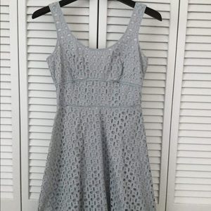 Ann Taylor light blue/ beige summer dress 0p